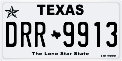TX license plate DRR9913