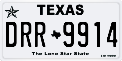TX license plate DRR9914