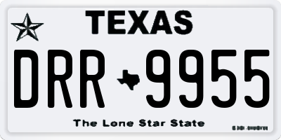 TX license plate DRR9955