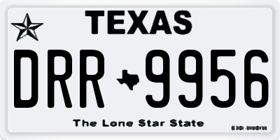 TX license plate DRR9956