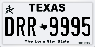 TX license plate DRR9995