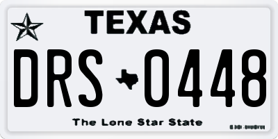 TX license plate DRS0448