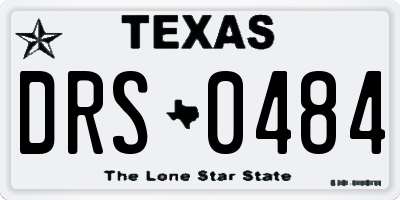 TX license plate DRS0484