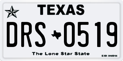 TX license plate DRS0519