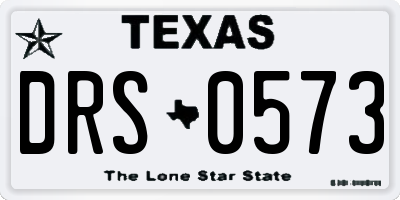 TX license plate DRS0573
