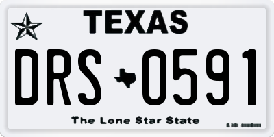 TX license plate DRS0591