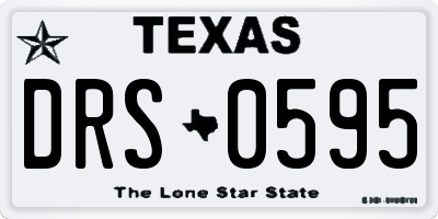 TX license plate DRS0595