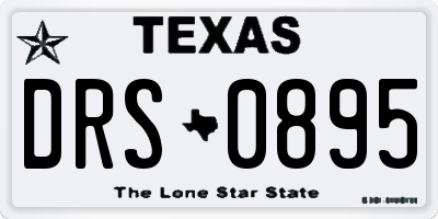 TX license plate DRS0895