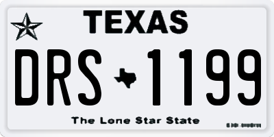 TX license plate DRS1199