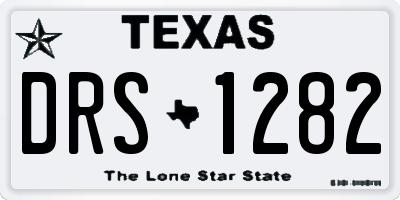 TX license plate DRS1282