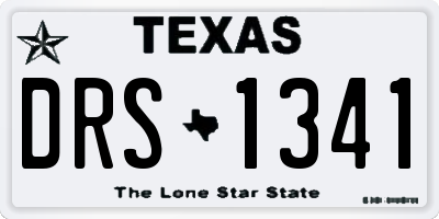 TX license plate DRS1341