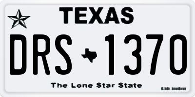 TX license plate DRS1370