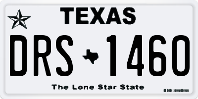 TX license plate DRS1460