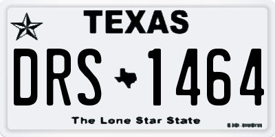 TX license plate DRS1464