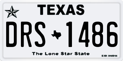 TX license plate DRS1486
