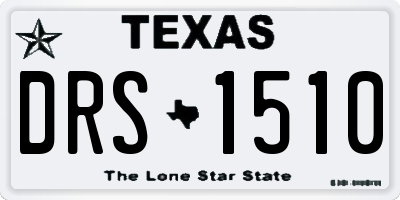 TX license plate DRS1510