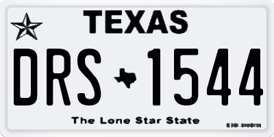TX license plate DRS1544