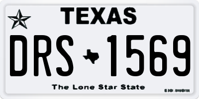 TX license plate DRS1569