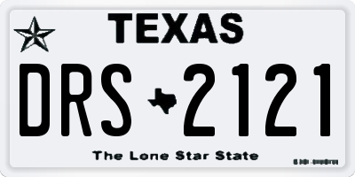 TX license plate DRS2121