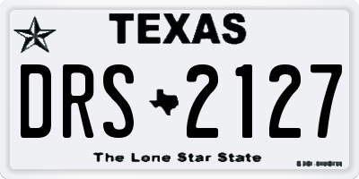 TX license plate DRS2127