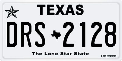 TX license plate DRS2128