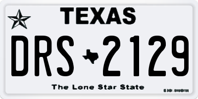 TX license plate DRS2129
