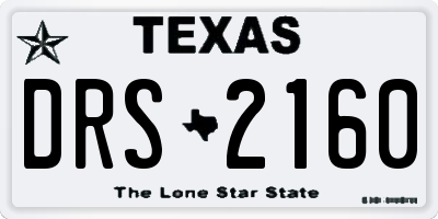 TX license plate DRS2160
