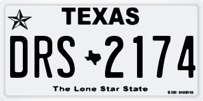 TX license plate DRS2174