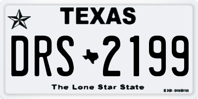 TX license plate DRS2199