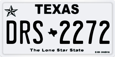 TX license plate DRS2272