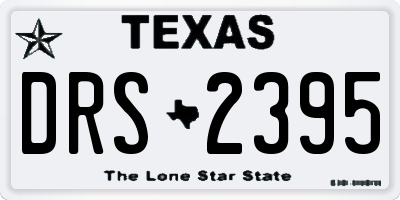 TX license plate DRS2395