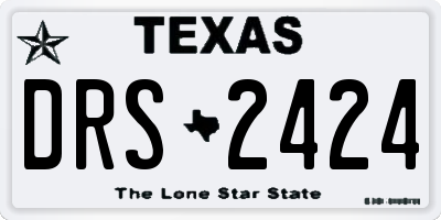 TX license plate DRS2424