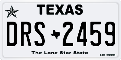 TX license plate DRS2459