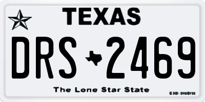 TX license plate DRS2469