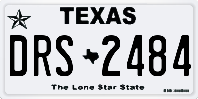 TX license plate DRS2484