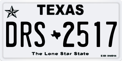 TX license plate DRS2517