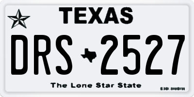 TX license plate DRS2527