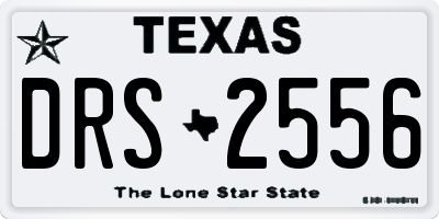 TX license plate DRS2556