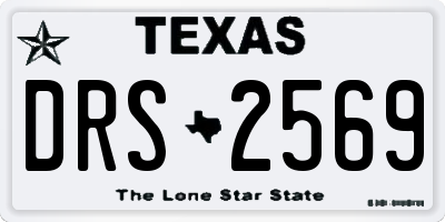 TX license plate DRS2569
