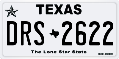 TX license plate DRS2622