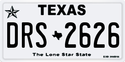 TX license plate DRS2626
