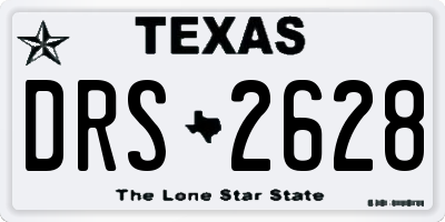 TX license plate DRS2628