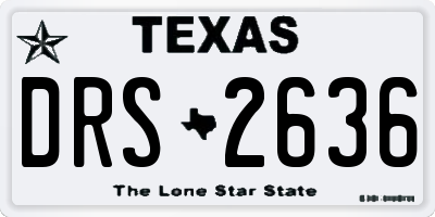 TX license plate DRS2636