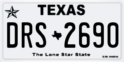 TX license plate DRS2690