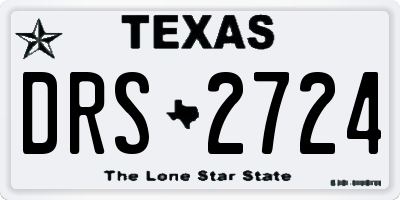 TX license plate DRS2724