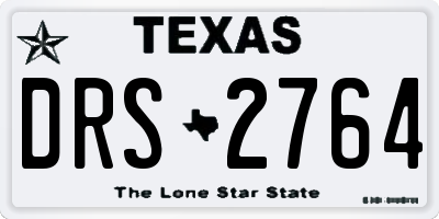 TX license plate DRS2764