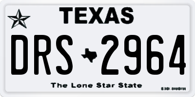 TX license plate DRS2964