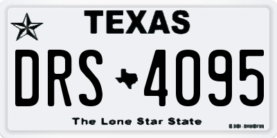 TX license plate DRS4095