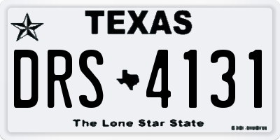 TX license plate DRS4131