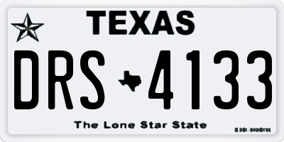 TX license plate DRS4133